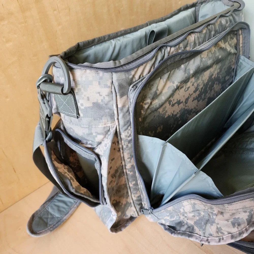 National Guard Digital Camo 3-Way Tactical Laptop Backpack Messenger Bag ACU